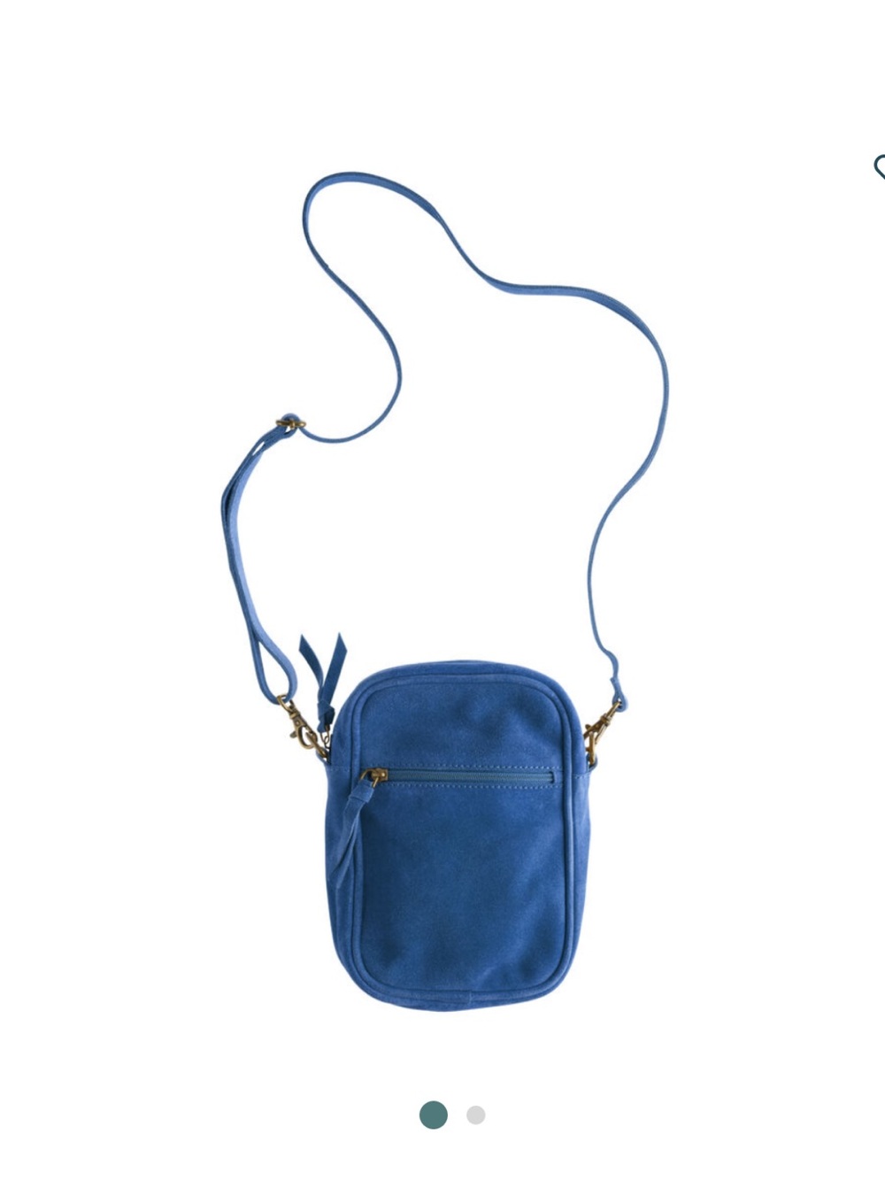 Blue Crossbody Bag - Compact Everyday Shoulder Bag